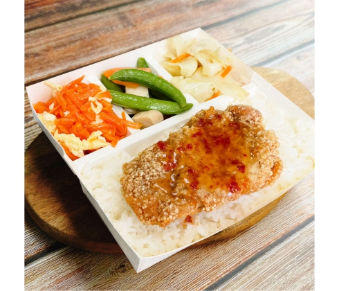 燒雞醬去骨腿排飯